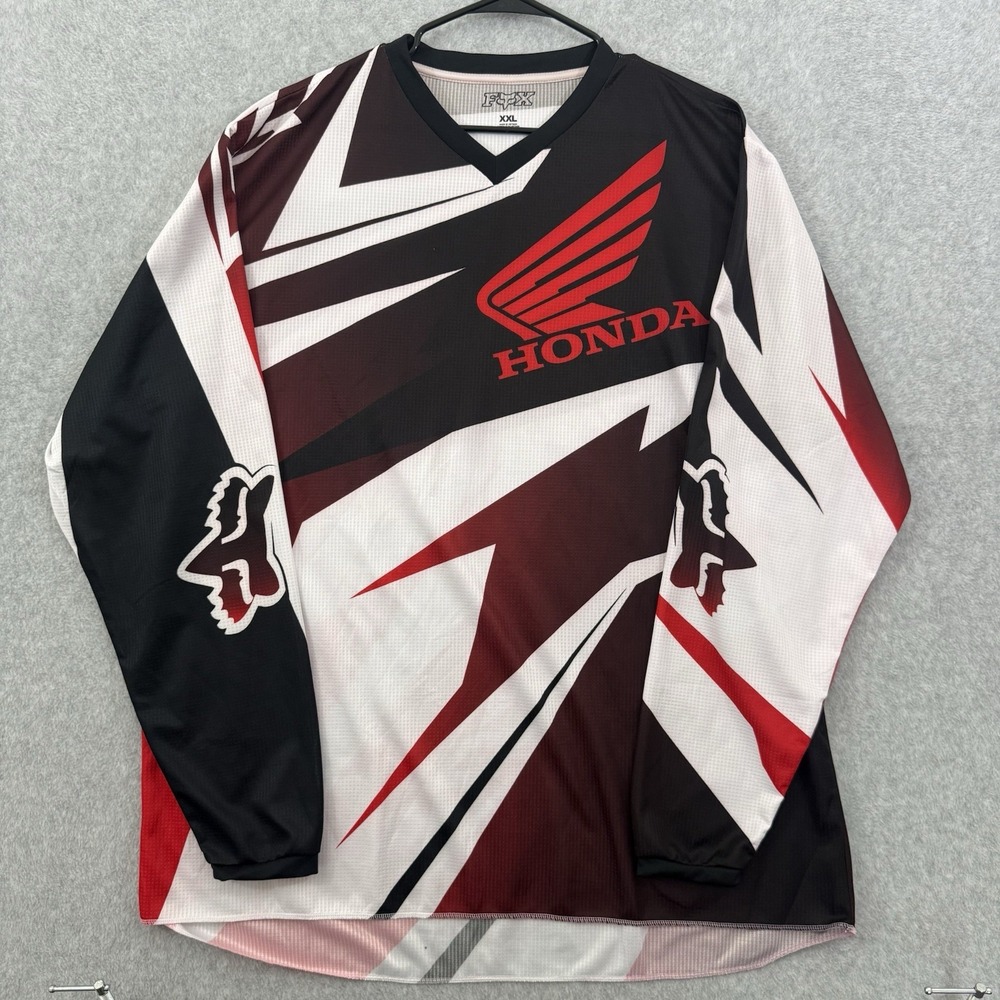 Fox Racing Honda Jersey Red Black Men's XXL Motocross New
